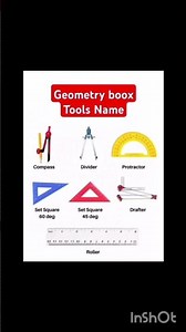 Geometry box tools name #maths #shorts #subscribe #tools #shortvideo #educationtutorials #education