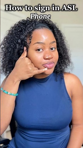 How to sign “phone” in #asl