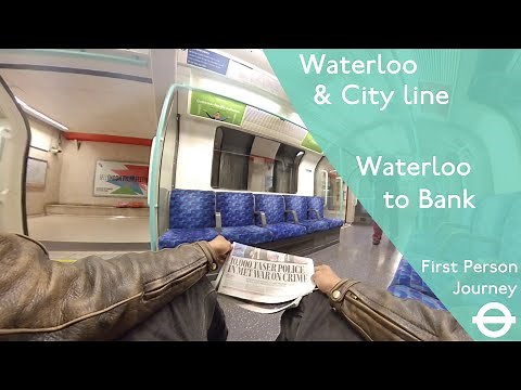 London Underground First Person Journey - Waterloo & City Line - Waterloo to Bank