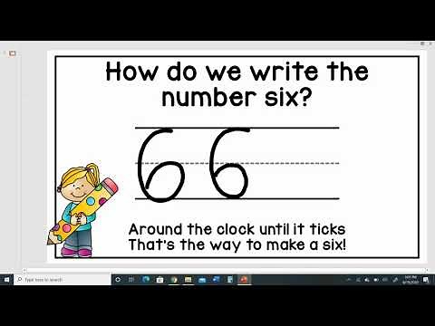 How To Write the Number 6
