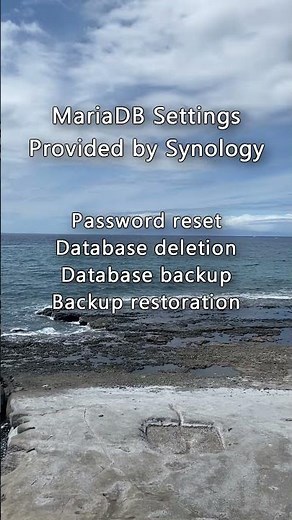 a Basic MariaDB Synology Tutorial!