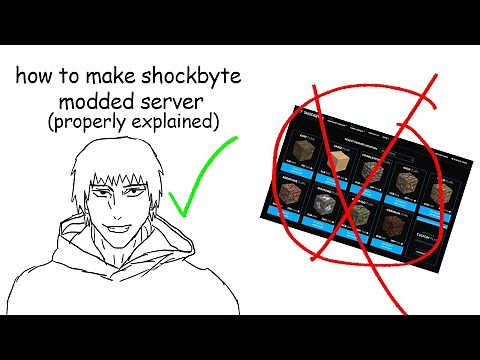 how to create a modded shockbyte server from scratch