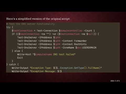 Ensuring Robust PowerShell Scripts with Proper Try/Catch Error Handling