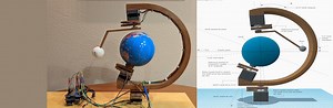 A physical Earth Moon Model using Python #Python #PiDay #RaspberryPi @Raspberry_Pi @ElliotBarlas