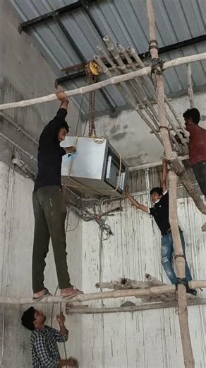 Daikin Duct AC Indoor Unit Lifting & Safe Installation || Daikin Ductabl AC Indoor Unit Installation