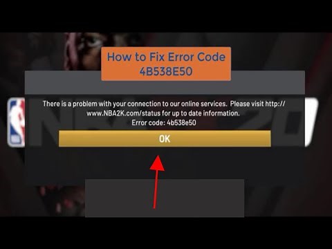 How to Fix Error Code 4B538E50 NBA 2K20 (Works on NBA 2K21)
