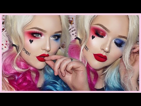 Suicide Squad HARLEY QUINN Glam Makeup Tutorial