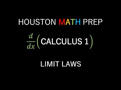 Limit Laws with Examples (Calculus 1)