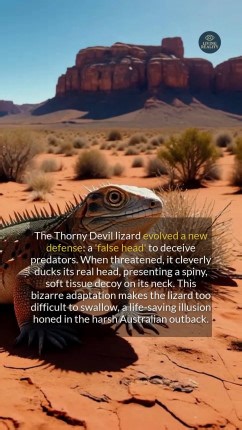 4.6K views | The thorny devil lizard uses a false head and specialized skin for survival in arid lands. #survival #facts #didyouknow #historyfacts | Living Reality | Facebook