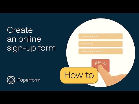 How to create an online sign-up form with Paperform