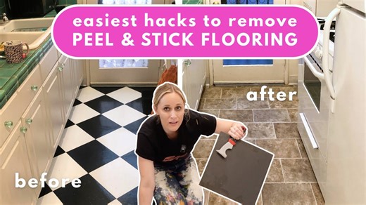 Remove Peel-and-Stick Tiles With This Simple DIY Trick