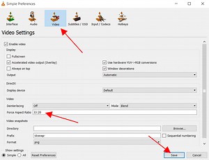 Fix Stretched Video in VLC by Changing Aspect Ratio