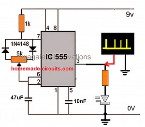 How to Generate PWM Using IC 555 (2 Methods Explored) – Homemade Circuit Projects