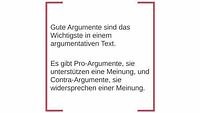 Wie schreibe ich eine Argumentation?
