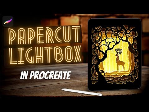 Paper-Cut LightBox Drawing & Animation - PROCREATE Tutorial