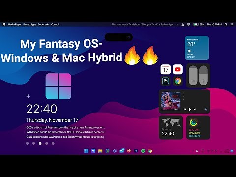 MacOS Theme for Windows 11 - Customize Your Desktop with RainMeter
