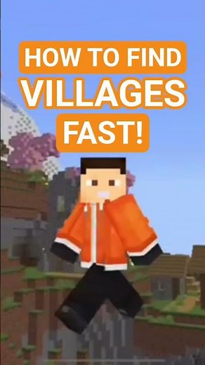 (EASY!) How To Find Villages in Minecraft Bedrock 1.21 (10 seconds) #shorts