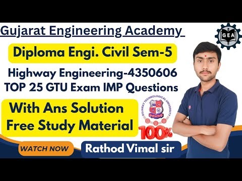 💥Highway Engineering🔥| TOP 25 GTU IMP Questions With Solution📘Diploma Civil Sem5💯Free PDF#gtuimp2025