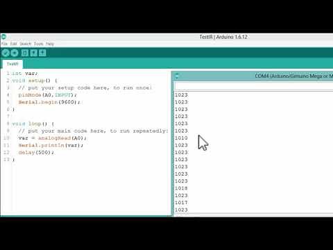 Arduino Code - TCRT5000 IR Reflective Infrared Sensor Detection