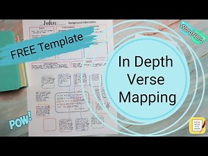 How to Study the Bible - In Depth Verse Mapping John 8:31-32 - NEW FREE Verse Mapping Templates