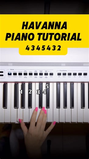 PIANO LESSONS on Instagram: "Havana. Piano Tutorial"