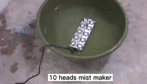 10 head mist maker fogger test large volume fog #atomizer #mistsprayer #ultrasonicatomizer #fogger_machine #mistmaker