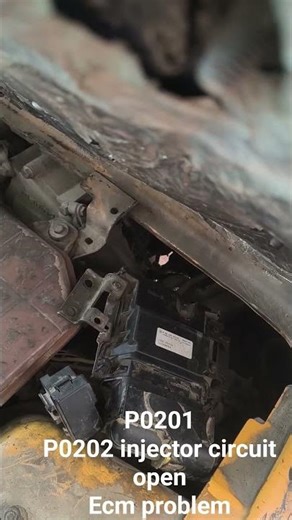 how to fix code p0201 and p0202 injector circuit open 1 and 2| ecm problem solved after repair