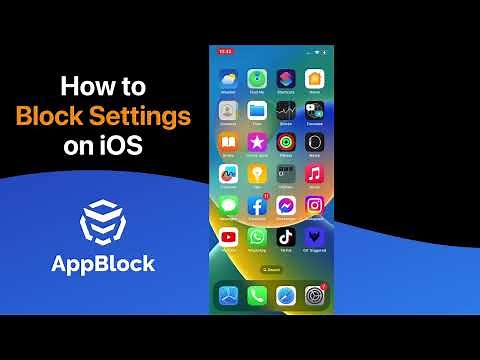 How to block settings on iOS with AppBlock