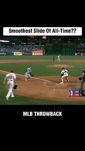 🏆⚾️ Smoothest slide of all-time? You bet! Watch as Dodgers' Trea Turner glides into home plate like it's the most effortless thing in the world. 😱✨ This moment is pure baseball magic! Who else is in awe of his skills? #Dodgers # #SmoothSlide #MLB #baseball | MLB Throwbacks