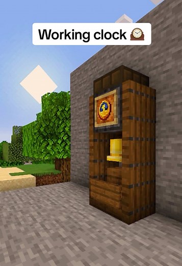 Create a Working Grandfather Clock in Minecraft