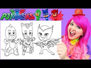 How To Color PJ Masks | Crayons