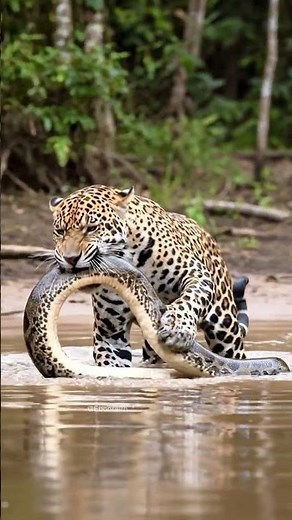 Jaguar vs Anaconda: Epic Jungle Battle Caught on Camera! 🐆🐍