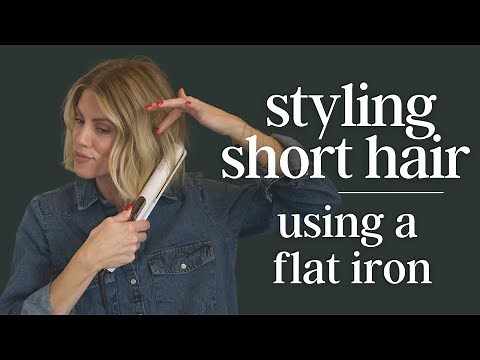Styling Short Hair | Using a Flat Iron