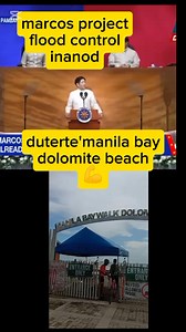 1.3M views · 10K reactions | marcos flood control vs duterte's dolomite beach #followers #highlights #fbreelsviral | Alvie Aguinid | Facebook