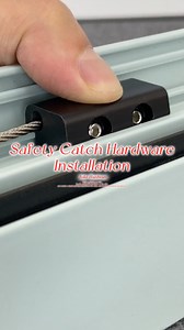 Outswing window safety catch hardware installation tutorial #inke #hardware #aluminumwindow #aluminumwindow #installation | Inke
