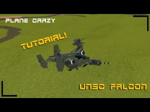 Roblox | Plane Crazy | HALO Jet tutorial [UNSC Falcon VTOL]