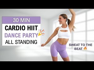 30 Min Dance Party - Cardio HIIT | All Standing | Motivating Music | Fun Fat Burn | No Repeat
