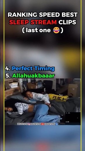 RANKING SPEED BEST SLEEP STREAM CLIPS