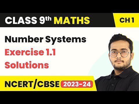 Number Systems - Exercise 1.1 Solutions | Class 9 Maths Chapter 1