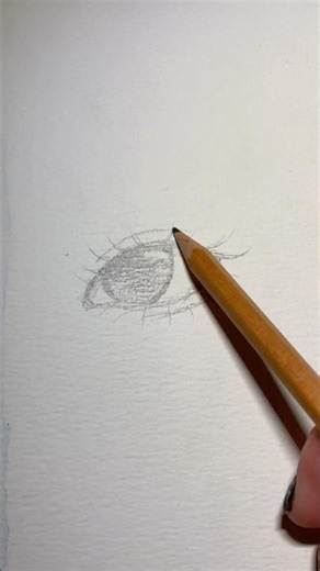 How I draw a realistic eye | ASMR ✨ #sketch #drawing #eyedrawing