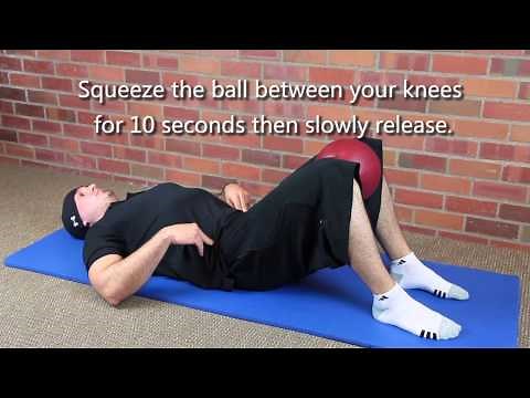 Ball Squeeze Hip Strengthening