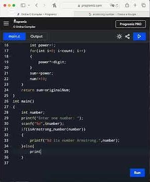 Armstrong Number in C – Easy & Explained!