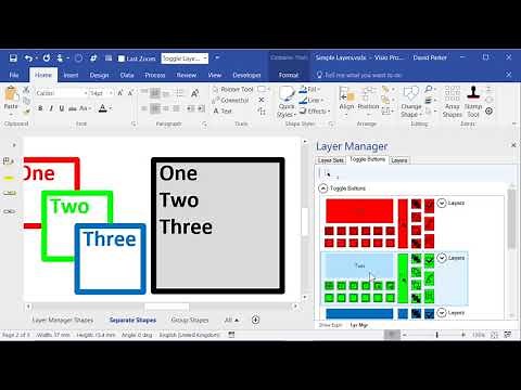 Using ToggleLayer Buttons in Visio