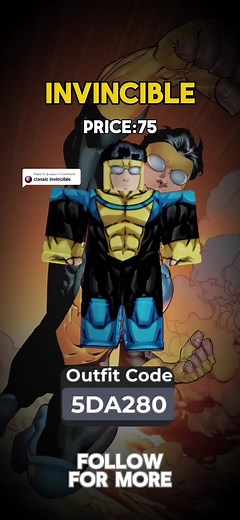 Classic Invincible Roblox Avatar Ideas and Customization