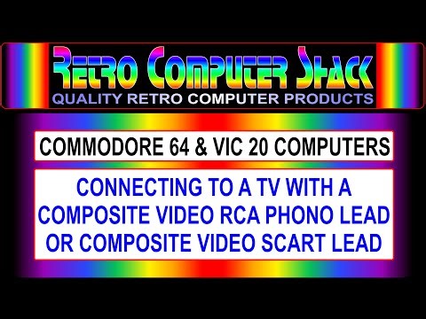 Connecting a Commodore C64 or VIC 20 Computer to a TV via Composite Video