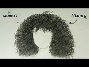 How to Draw Afro Hair for Beginners - Drawing Curly Hair
