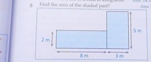 Find the area of the shaded part in the given figure, which con... | Filo