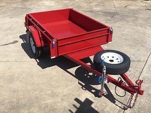 6x4 Single Axle DLX Trailer LS (Optional Cage) Modern Trailers