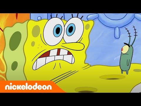 スポンジ・ボブ | プランクトンのグローブ対ハンス | ニコロデオンジャパン
