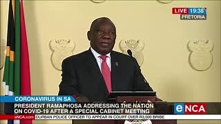 [WATCH LIVE] on DStv 403 and eNCA.com - South Africa imposes travel ban amid #CoronavirusInSA Courtesy #DStv403 | eNCAnews